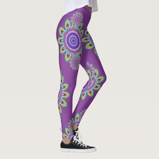 Leggings Guêtres psychédéliques de BoHo de surf chaud de (Droite)