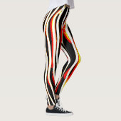 Leggings Guêtres rayées de zèbre de foudre de Firey (Droite)