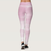 Leggings Guêtres rayées roses (Dos)