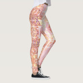 Leggings Guêtres rose et copie orange de concepteur (Droite)