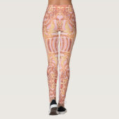 Leggings Guêtres rose et copie orange de concepteur (Dos)