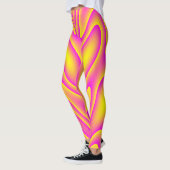 Leggings Guêtres Rose-Jaunes de remous (Gauche)