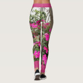 Leggings Guêtres roses de jardin d'agrément (Dos)