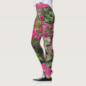 Leggings Guêtres roses de jardin d'agrément (Gauche)