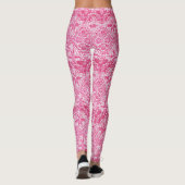 Leggings Guêtres roses de luxe de dentelle (Dos)