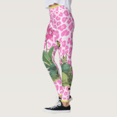 Leggings Guêtres roses de primevère (Gauche)