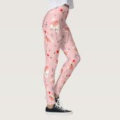 Leggings Guêtres roses de Santa de Flamant rose (Droite)
