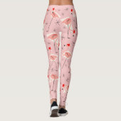 Leggings Guêtres roses de Santa de Flamant rose (Dos)