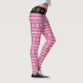 Leggings Guêtres roses d'elfe avec la ceinture pour la fête (Droite)