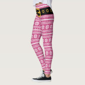 Leggings Guêtres roses d'elfe avec la ceinture pour la fête (Gauche)