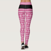 Leggings Guêtres roses d'elfe avec la ceinture pour la fête (Dos)