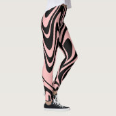 Leggings Guêtres roses et noires (Droite)