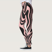 Leggings Guêtres roses et noires (Gauche)