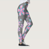 Leggings Guêtres roses lunatiques de yoga de texture de (Droite)
