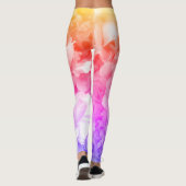 Leggings Guêtres roses multicolores (Dos)