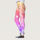 Leggings Guêtres roses multicolores (Gauche)