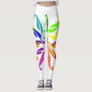 Leggings Guêtres - roue de couleur feuillue