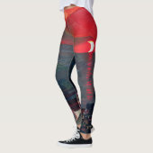 Leggings Guêtres rouges de lune (Gauche)