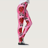 LEGGINGS GUÊTRES ROUGES DE ROSE DE COEUR DE SAINT-VALENTIN (Droite)