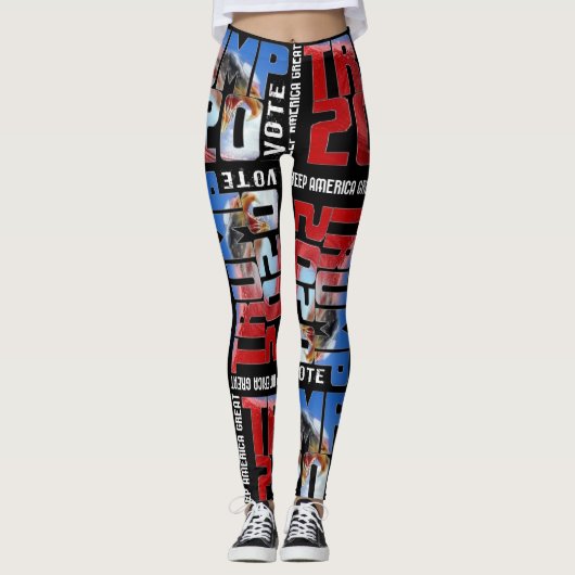 Leggings GUÊTRES ROUGES de VAGUE de l'atout 2020 (Devant)