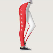 Leggings Guêtres rouges et blanches de drapeau du Canada (Droite)