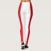 Leggings Guêtres rouges et blanches de drapeau du Canada (Dos)