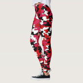 Leggings Guêtres rouges et noires de Camo (Gauche)