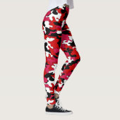 Leggings Guêtres rouges et noires de Camo (Droite)