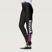 Leggings Guêtres russes de drapeau pour le yoga de forme (Gauche)