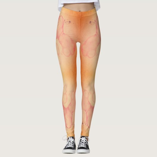 Leggings Guêtres sales de tache d'encre de tache de (Devant)