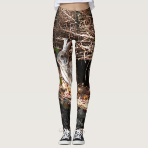 Leggings Guêtres sauvages de conception de lapin