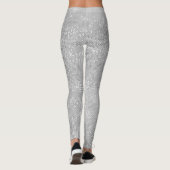 Leggings Guêtres Shimmery d'étincelle argentée (Dos)