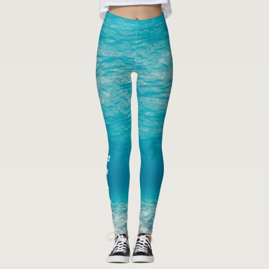Leggings Guêtres sous-marines "des eaux hawaïennes" (Devant)