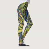 Leggings Guêtres stylisées d'aloès de mosaïque (Droite)