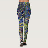 Leggings Guêtres stylisées d'aloès de mosaïque (Dos)