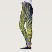 Leggings Guêtres stylisées d'aloès de mosaïque (Gauche)
