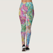 Leggings Guêtres sur toute la surface Flourishing (Dos)