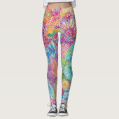Leggings Guêtres sur toute la surface Flourishing (Devant)