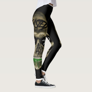 Leggings Guêtres tordues de crâne