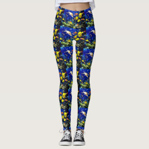 Leggings Guêtres tropicales de coutume des poissons des