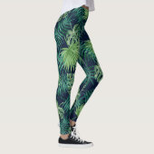 Leggings Guêtres tropicales de la jungle | de feuille (Droite)