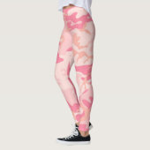 Leggings Guêtres urbaines de Camo de roses pâles (Gauche)