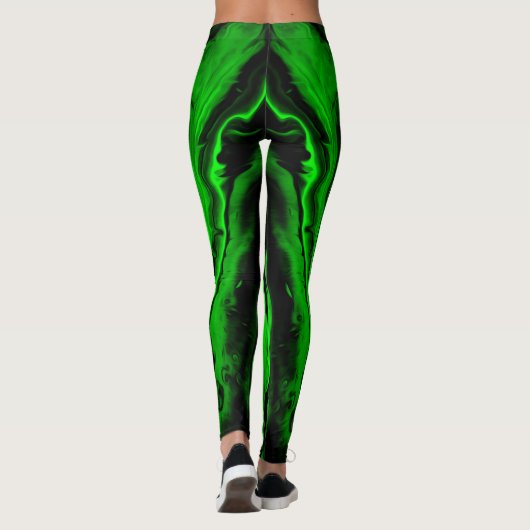 Leggings Guêtres vertes de boue par bcolor (Dos)