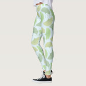 Leggings Guêtres vertes errantes de Ginkgo (Gauche)