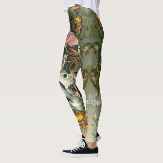 Leggings Guêtres vintages chics minables d'impression (Gauche)