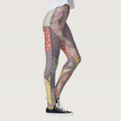 Leggings Guêtres vintages de bloc d'édredon - conception (Droite)