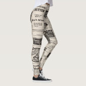 Leggings Guêtres vintages de publicité de journal (Droite)