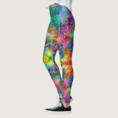 Leggings Guêtres vintages psychédéliques   de kaléidoscope (Gauche)