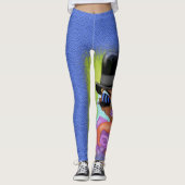 Leggings Guêtres vivantes de couleur (Devant)