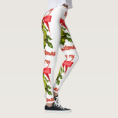 Leggings gui ribboned par rouge de Joyeux Noël (Droite)